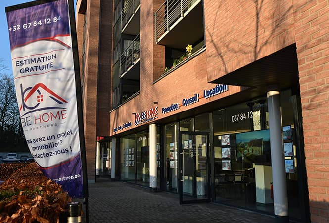 Agence Be Home Partners à Nivelles, vue extérieure