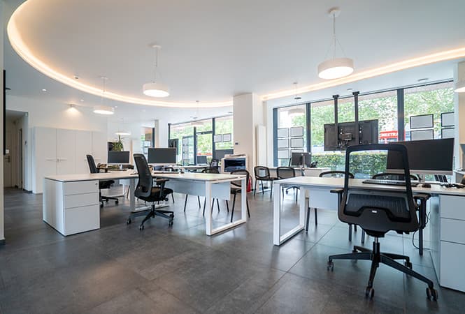 Salle de rendez-vous de l'agence de Nivelles